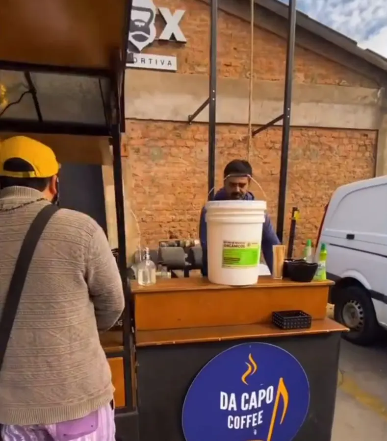 El carrito de Da Capo atendiendo en un evento